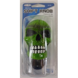 Custom Accessories 23179 Skull Style Gear Shift Knob Universal Fit - GREEN Color