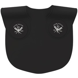 Segbeauty Cuello de corte de pelo, cuello cruzado de silicona más grande y largo, guía de almohadilla de tinte de pelo profesional para peluquería, coloración del cabello y protección de permanente, color negro