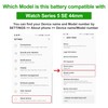LNANMUXI A2181 3.81V 296mAh Battery, Compatible with Watch Series 5