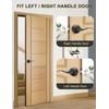 Mengico 5 Pack Passage Door Lever No Lock, Oil Rubbed
