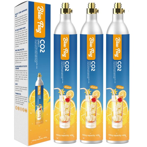 Blue Flag 60L Co2 Carbonator Compatible with Sodastream Appliances (Excluding