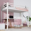 SHA CERLIN Loft Bed Twin Size with Ladder and Guardrail,Heavy