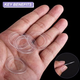 PATIKIL Nylon Flat Washers 20mm ID, 30mm OD, 1mm Thick M20 Metric Plastic Flexibility Gaskets Round Spacers-Applications for Faucet Valve Water Pipe Hose-[Qty 20 Clear]