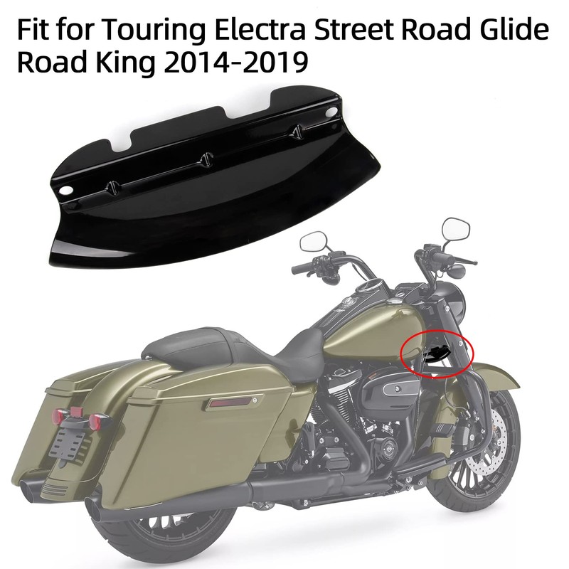 Lower Triple Tree Wind Deflector, PSLER Motorcycle Fairing Air Deflector