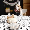 Kochorie 121 Pieces Black Dog Paw Print Party Supplies Tableware