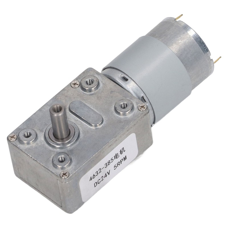 DC24V 5RPM Speed Reduction Motor 4632‑385 Worm Gear Self Locking