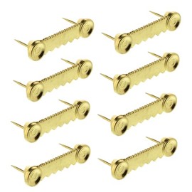 8pc Sawtooth Picture Hangers - Steel Picture Hanging Solutions Nail Less Push Pin Style, for Hanging Clock Paintings Artwork Frame Hooks – Made in Taiwan