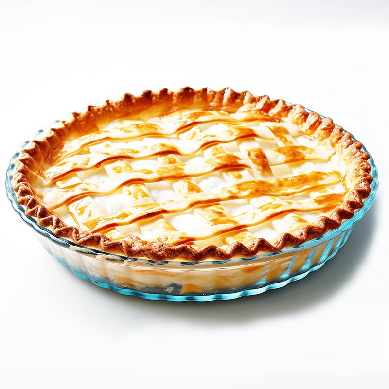 RONDURE Deep Pie Dish for Baking 10-inch Glass Pie Plate