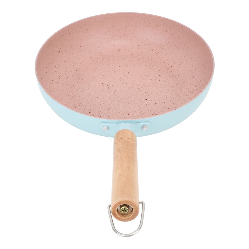 Frying Pan Egg Omelette Pan with Wooden Handle Heat Resistant