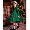 Arshiner Velvet Dress Girls Long Sleeve Tulle Dress Toddler Princess