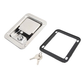 Trailer Door Key Lock Lock Stainless Steel Door Paddle Handle Lock Trailer Toolbox Lock for RVs Trucks Trailers