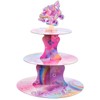 Honeydak 3 Tier Roller Skating Party Cupcake Stand Decorations Roller