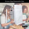 Grease Bag Disposable, 50 Pcs Food Storage Bags, Foil Grease
