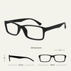 Die Lesebrille Unternehmen Schwarz Leser Wert 4er-Pack Designer Stil Herren