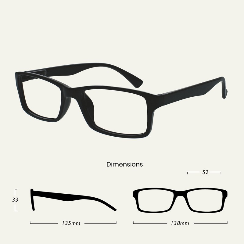 Die Lesebrille Unternehmen Schwarz Leser Wert 4er-Pack Designer Stil Herren