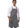 Colour by Chef Works B192 Adjustable Bib Apron, Grey