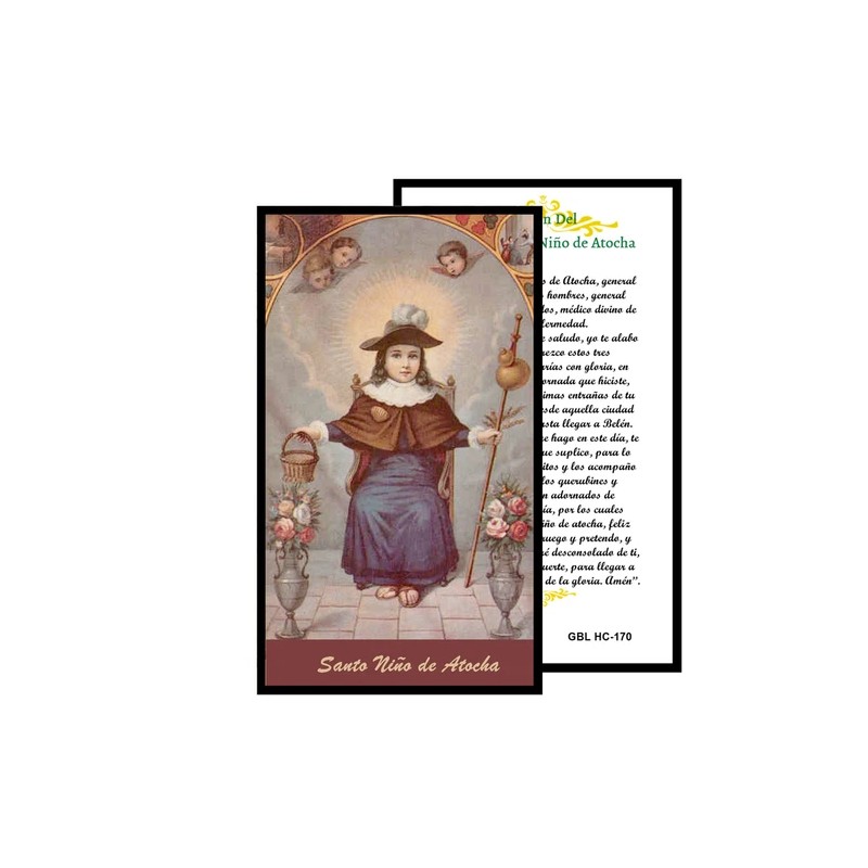 Oracion Del Milagrosisimo Nino De Atocha Tarjeta De Rezo Laminada
