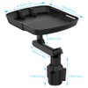 Car Cup Holder Tray, 360 Degree Rotatable Adjustable Stretchy Non-Slip