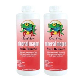 OREQ ClearView Mineral Magnet Stain Remover 32 Oz. OREQ | CVLMMQT12 (2 Pack)