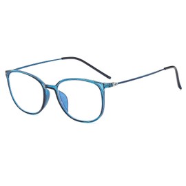 Suertree Blue Light Filter Distance Glasses Lightweight Myopia Glasses Fashion Myopia Glasses TR90 for Women Men 0.5x Blue