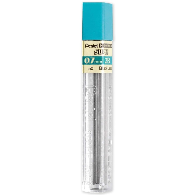 Pentel Super Hi-Polymer Refill Leads for Automatic/Mechanical Pencils - 0.7mm