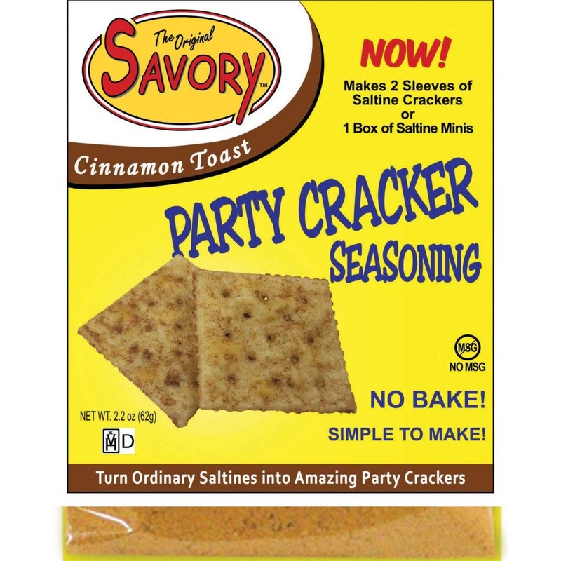 Savory Saltine Seasoning, 2.2 Ounce, Cinnamon Toast, 4 Pack