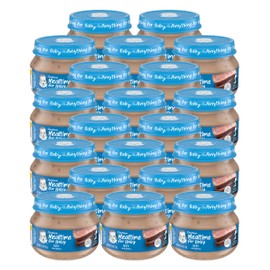 Gerber Mealtime for Baby 2nd Foods Baby Food Jar, Non-GMO Pureed Baby Food with Essential Nutrients (Beef) 2.5 oz. (Pack of 20)