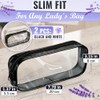 Compact Clear Makeup Bag - 2 Pack Waterproof Cosmetic Pouch