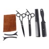 8pcs Haircut Scissors Comb Clip Bangs Thinning Combs Stainless Steel