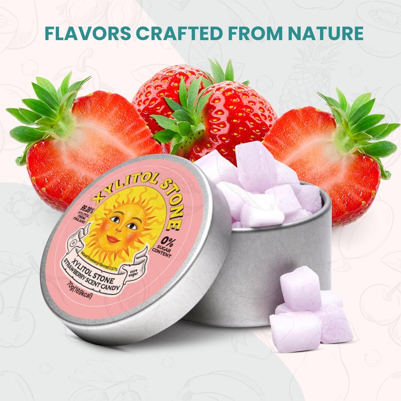 Xylitol Stone Sugar Free Candy - Vegan & Keto Friendly