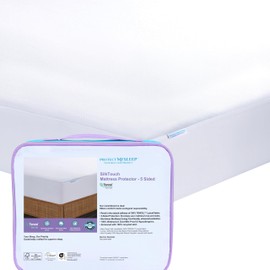 ProtectMySleep® Tencel Mattress Protector - 5-Sided, 100% Waterproof, Hypoallergenic, Soft, Natural Fiber Mattress Cover (Twin)