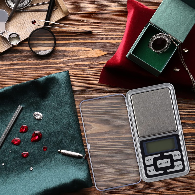 Relaxdays Digital Precision Scale, 200g, 0.01g Steps, Tare & Counting