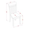 East West Furniture Capri Dining Chairs Set of 2 -