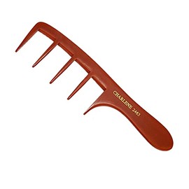 CHARLENE Bone Comb Chemical Heat Resistant Anti-Static Smooth Comb-out (#2465 Wide Feathering)