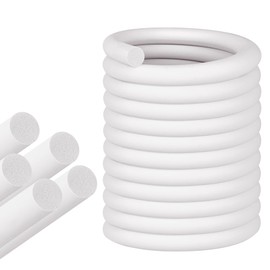 ToLanbbt Backer Rod EPDM Rubber 1" Diameter x 20' Length Caulk Saver Door Window Weather Stripping Seal for Concrete Filling Joints and Gaps (White)