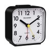 Peakeep Small Battery Operated Analog Travel Alarm Clock Silent No