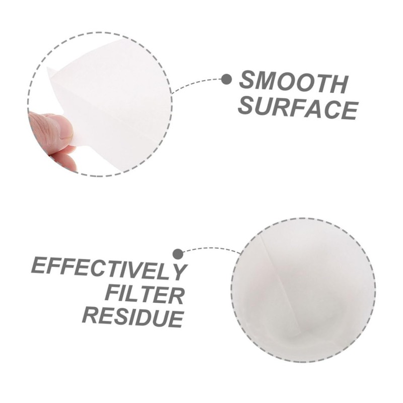 KICHOUSE 100Pcs Coffee Cone Filters Cone Shaped Paper Filters for