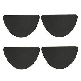 KDSSYFT Shoe Repair Patches, Set of 4, Puncture Prevention, Heel Repair Seal, Compatible with Sneakers, Running Shoes, Skateboarding Shoes (Black)