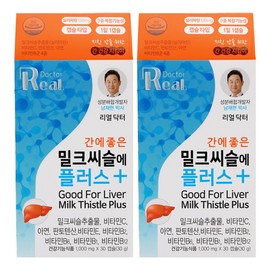 Real Doctor Milk Thistle Plus, good for the liver, 30 tablets, 2 units / 리얼닥터 간에 좋은 밀크씨슬에 플러스, 30정, 2개