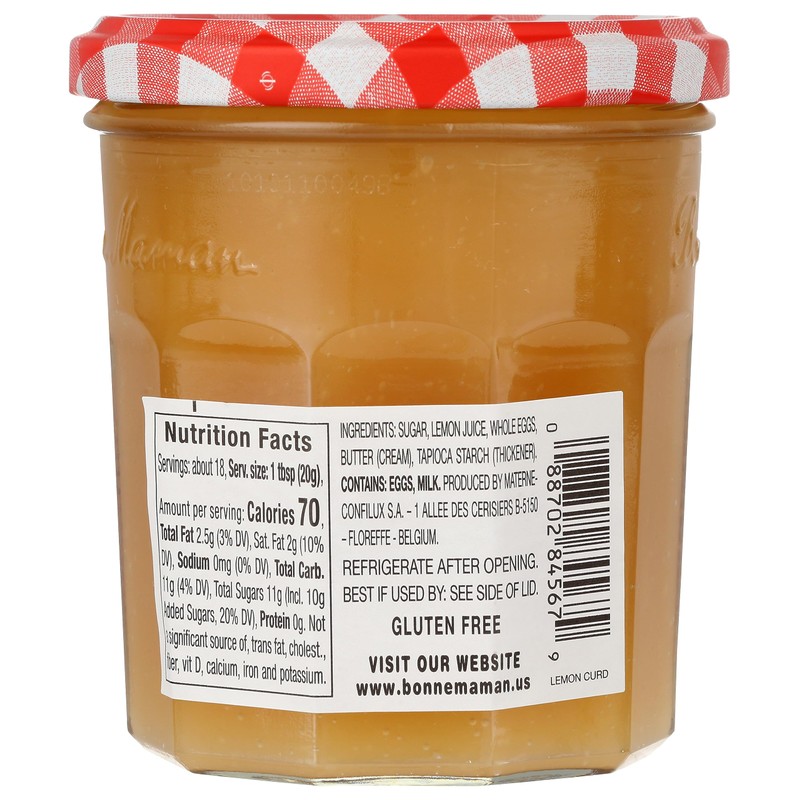Bonne Maman Lemon Curd Spread, 12.7 Ounce Jars (Pack of