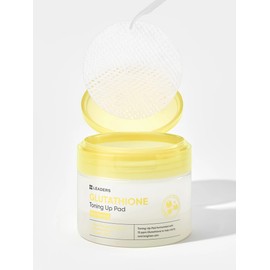 Leaders Glutathione Radiance Toning Pads, 60 Pads / 110ml, Brightening Face Pads for Dull Skin, Dark Spots & Even Skin Tone, Korean Skincare