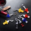 10 Pieces Silicone Wine Stoppers Expanding Manual Beverage Bottle Plug
