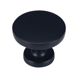 WEELOTT Cabinet Hardware 5 Pack, Matte Black Zinc Alloy Kitchen Cabinet Knobs and Drawer Pulls for Dresser, Bathroom, Wardrobe