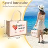 GADITIEK Aperol Gift Bag, Aperol Jute Bag for Women, Beach