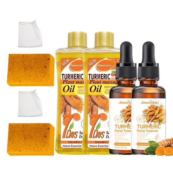 Turmeric 3-piece Set - Turmeric Oil and Turmeric Soap. Rich