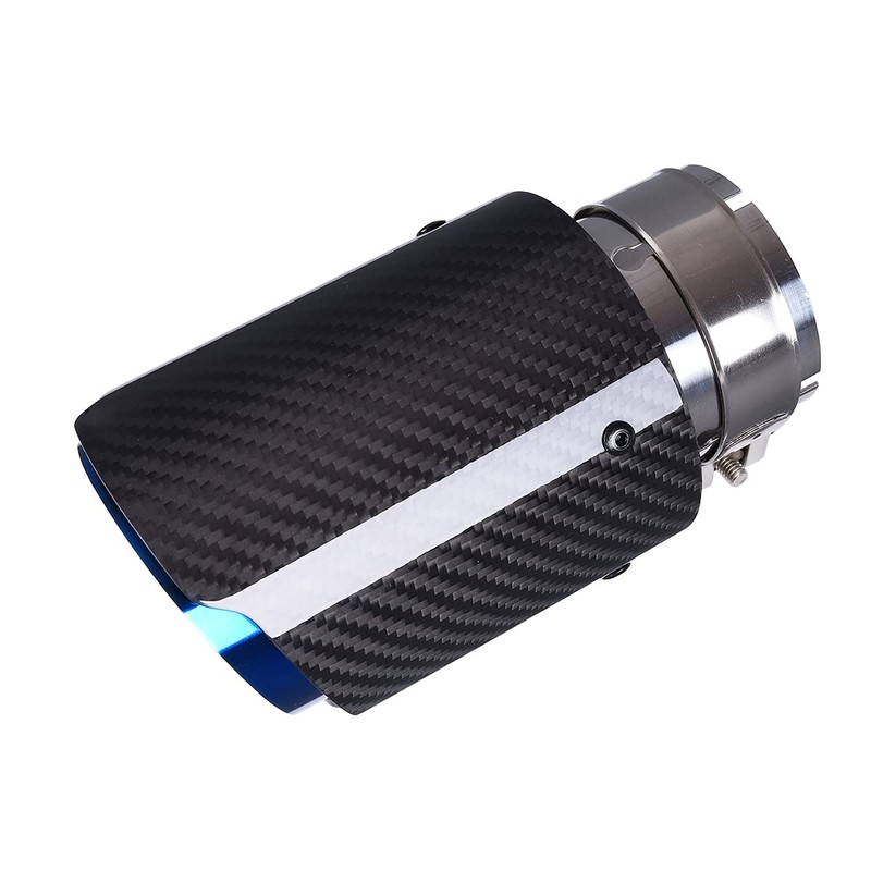 CARMON Real Twill Carbon Fiber Exhaust Pipe Muffler Tips with