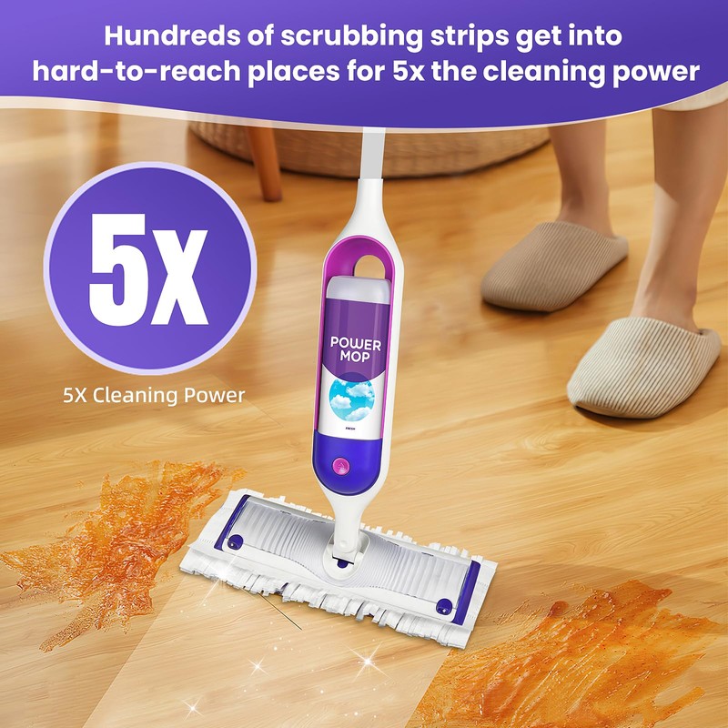 25 Pack Power Mop Pad Refills for PowerMop Multi-Surface Mop,
