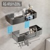 Voldra Adhesive Shower Caddy, 2 Pack Shower Shelves for Inside