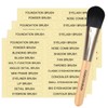 HVSWLY 210 PCS Makeup Brush Label Stickers,Waterproof Brush Name Labels,Self-adhesive