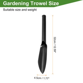 sourcing map 2pcs Garden Trowels 12.6" Carbon Steel Willow Leaf-Shaped Hand Shovels Manual Garden Tools for Digging Transplanting Planting Weeding